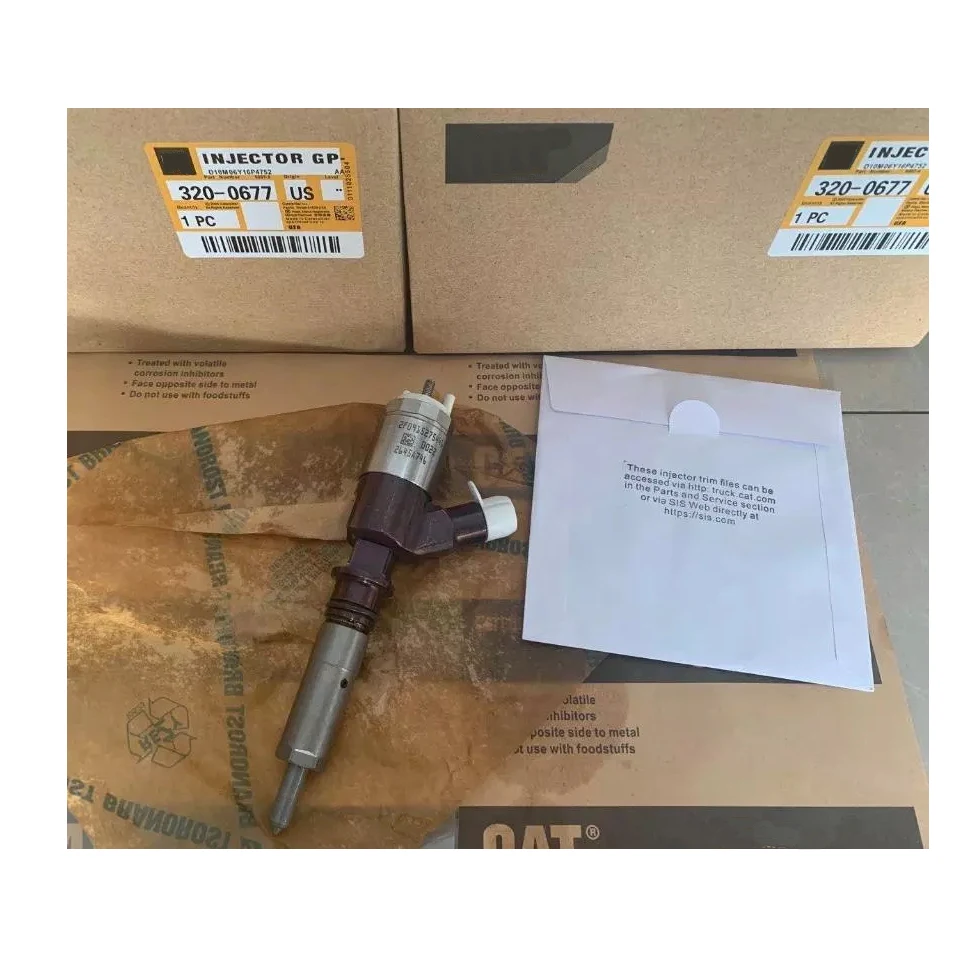 

Excavator engine E320D E323D C6.6 C4.4 diesel engine common rail fuel injector 320-0677 3200677