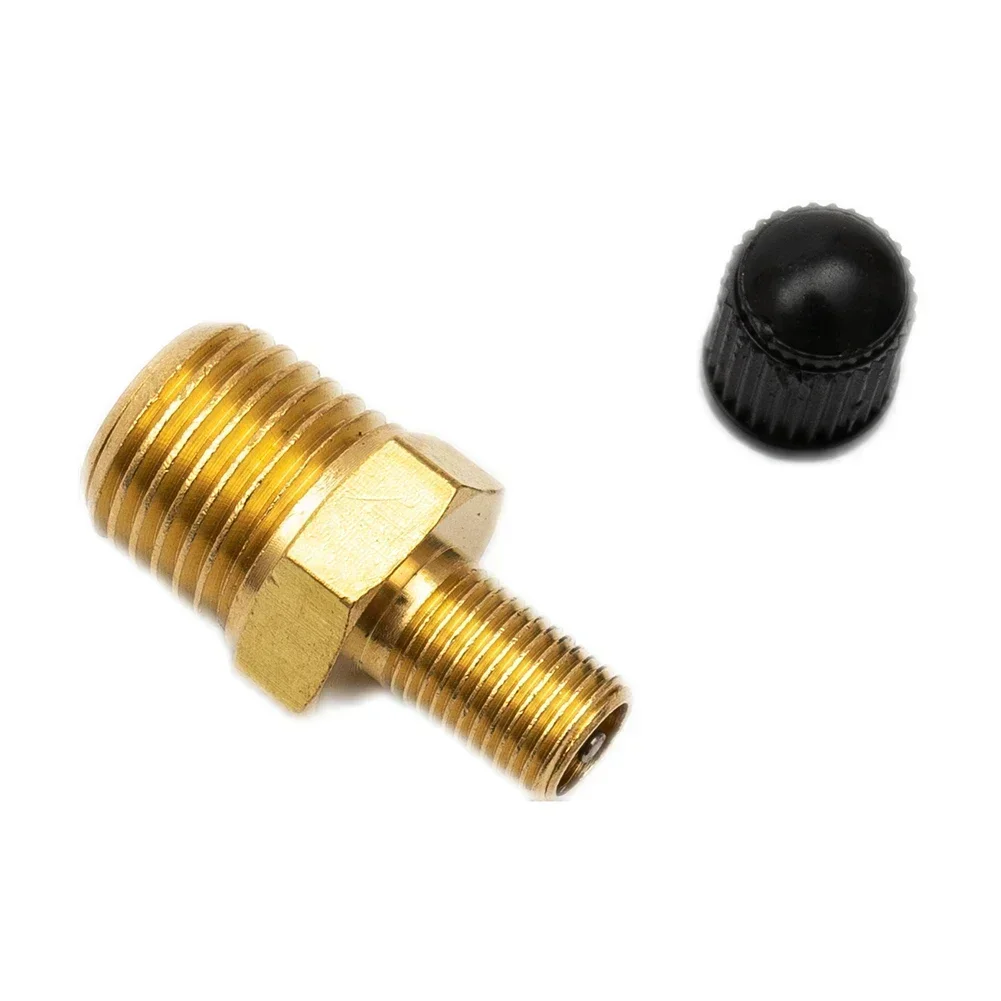 1Pcs 6.35mm Standard Male NPT Fill Valve 1/4" NPT Solid Nickel Plated Brass Air Compressor Tank Fill Valve Replacement