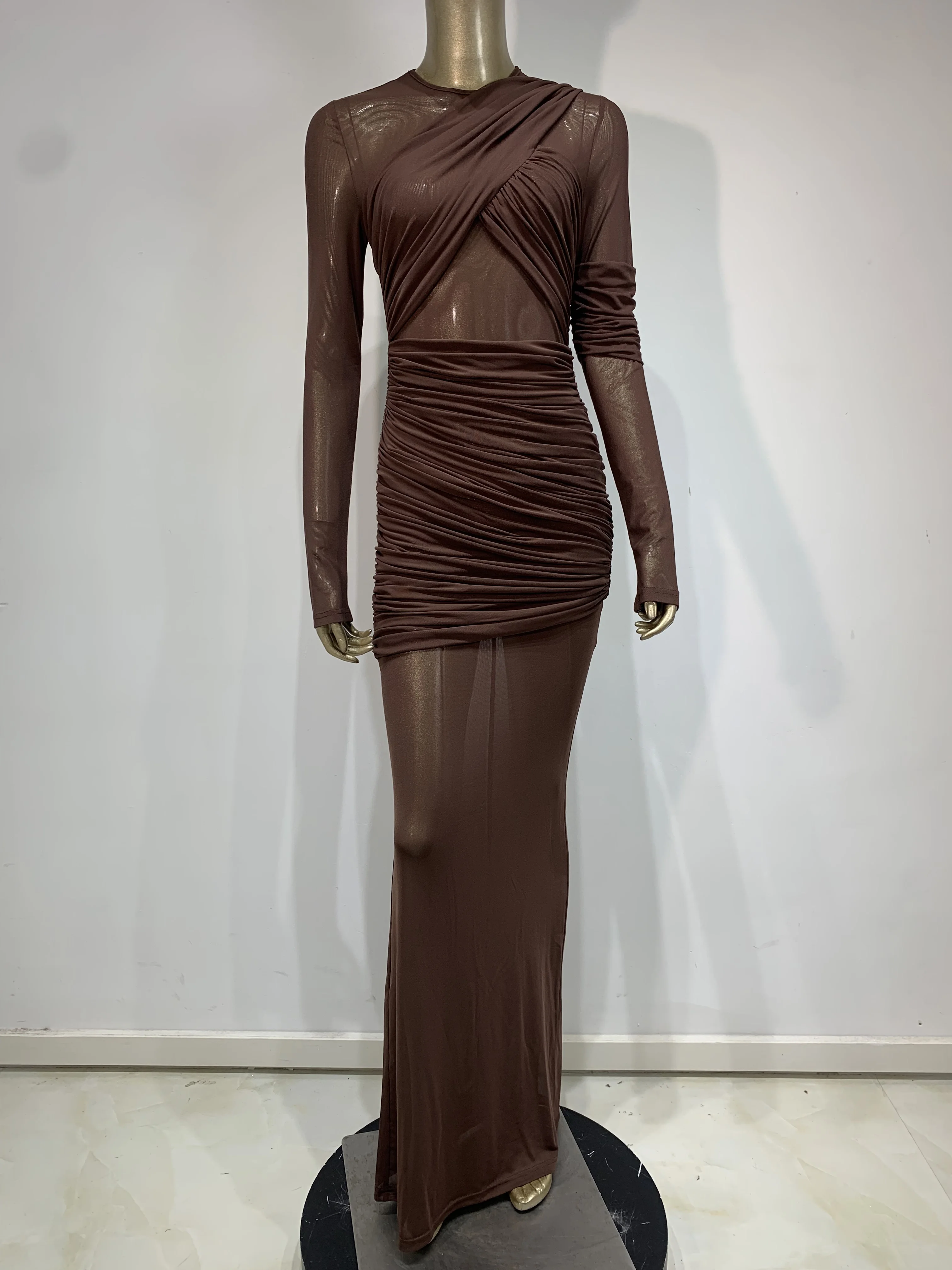 white dress with beige heels Couture Club Feather Sleeve Pencil Midi Dress, Fuchsia Beige main image 1