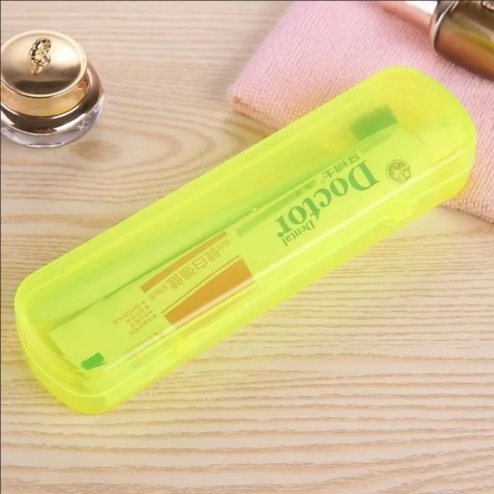 Storage Box For Toothbrush Candy Color Toothbrush And Toothpaste Case Portable Travel Box Accessories