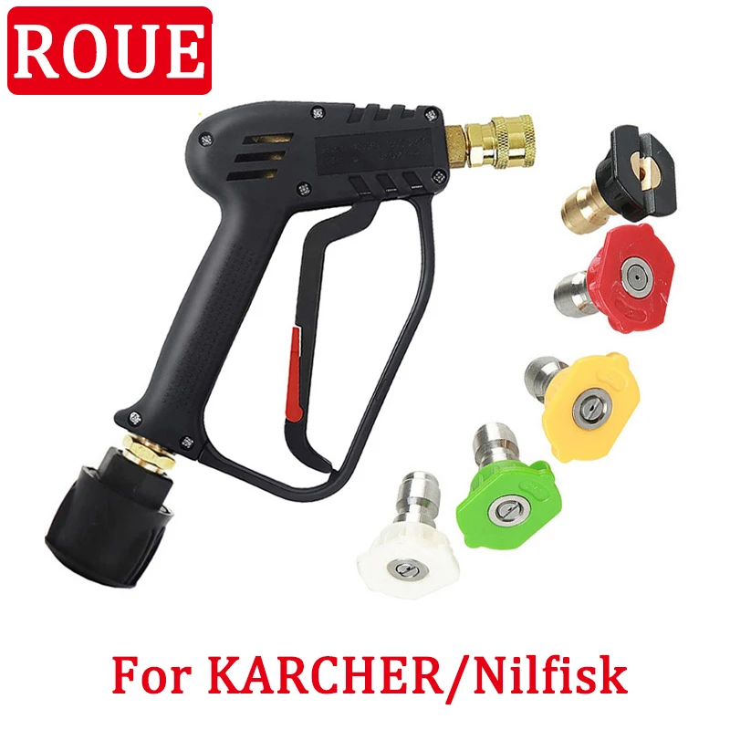 

Car High Pressure Washer Gun Five Color Angle Nozzle For Karcher k2-k7 And Nilfisk Quick Connector M22 14MM Socket