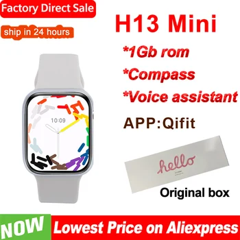 NEW Hello 3 Mini 41mm Smart Watch Women 1GB ROM 1.75 inch H13 Mini Bluetooth Call Compass Music NFC IP68 Smartwatch Album