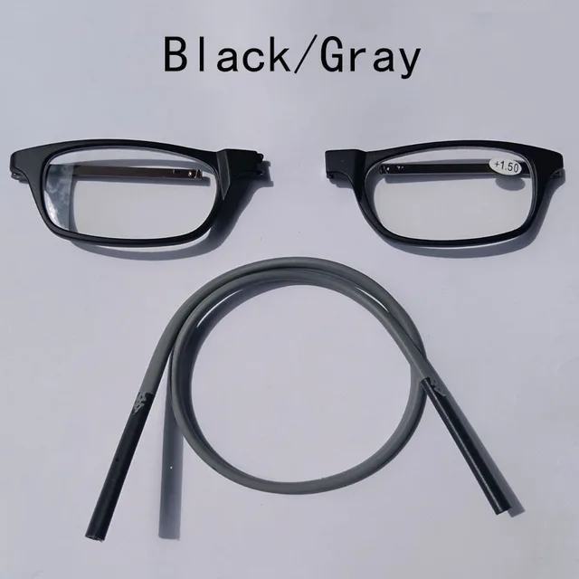 Portable reading glasses that can be hung around the neck with