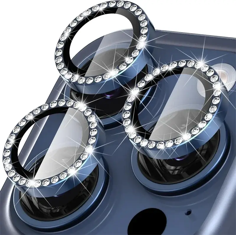 Glitter Diamond Rhinestone Camera Lens Protector for iPhone 17 Pro Max 16 16Pro 15 14  Plus 13 12 Mini 11 Air 17Pro 13Pro 12Pro - Image 9
