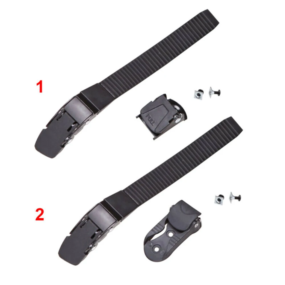 Black Roller skate strap Set Skating shoe Belt Clamp Screws Energy Strap Inline roller buckle Nuts Quad skates