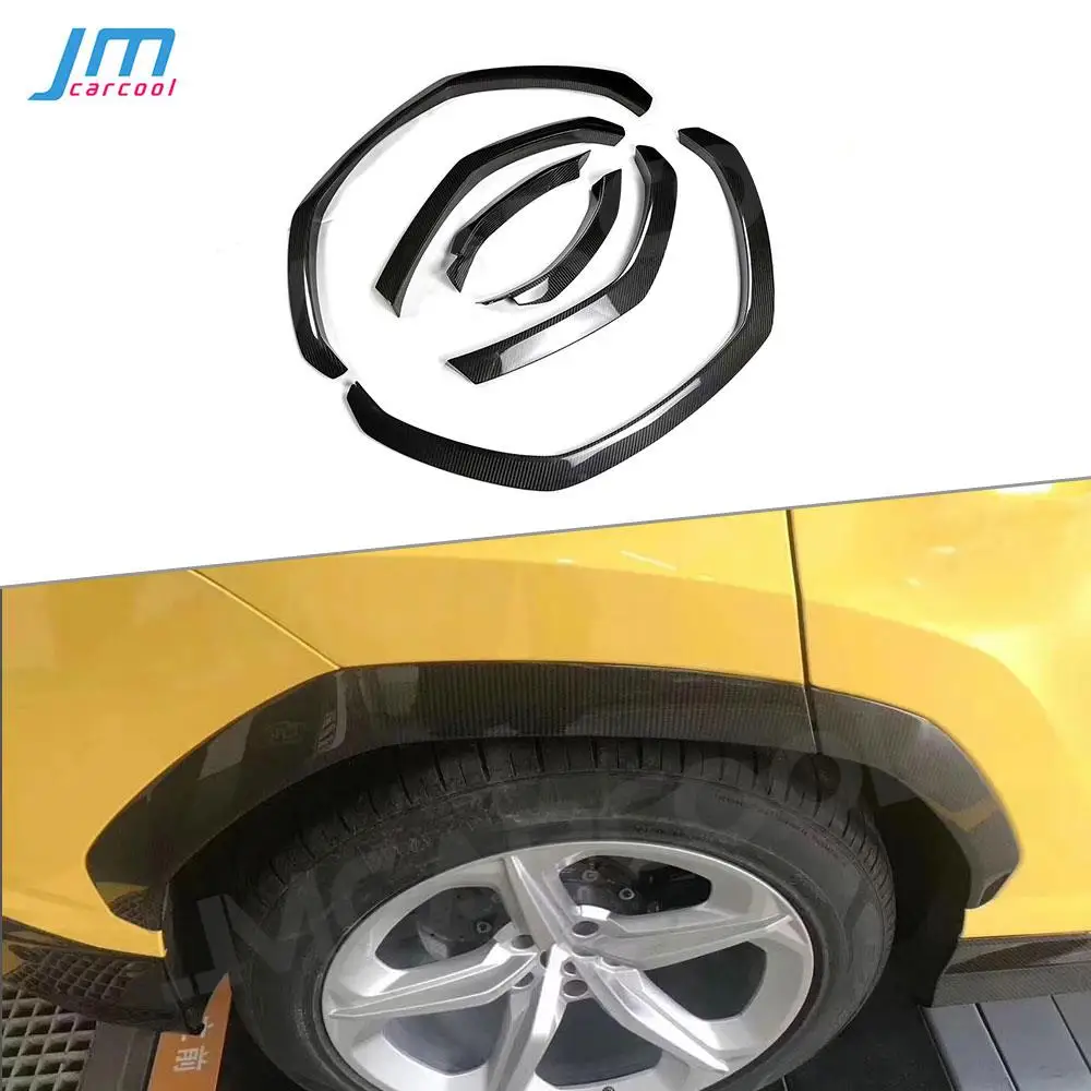 

Dry Carbon Fiber Car Fender Flares Mud Flaps Splash Guards Arch Wheel Eyebrow Lip Trim Covers For Lamborghini Urus