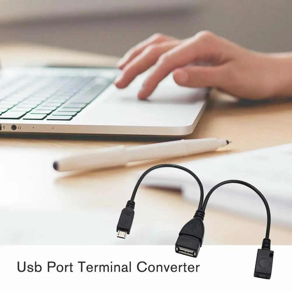 2 In 1 OTG Micro USB Host Splitter USB Adapter To Micro 5 Pin Male Female Cable for Fire Tv 3 Or 2nd Gen Fire Stick otg adapter
