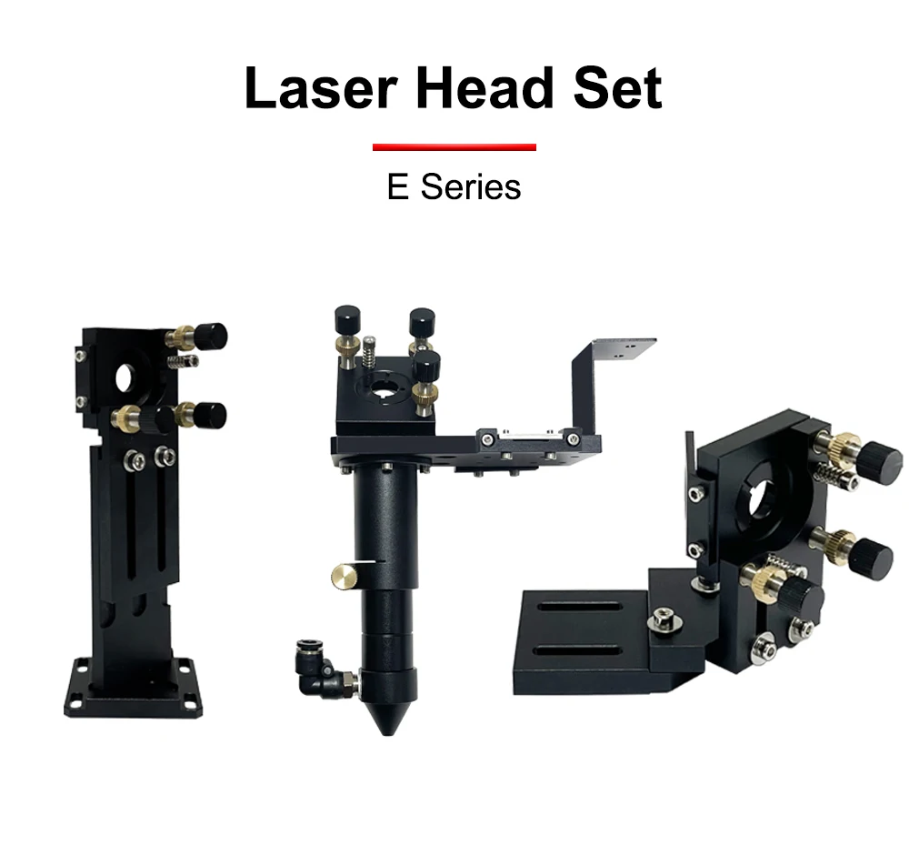 HUNST E-Serie CO2-Laserkopf-Set 1 Stück Fokussierlinse 3 Stück Si/Mo-Spiegel für Gravur- und Schneidemaschinen-Teile – Detail 2