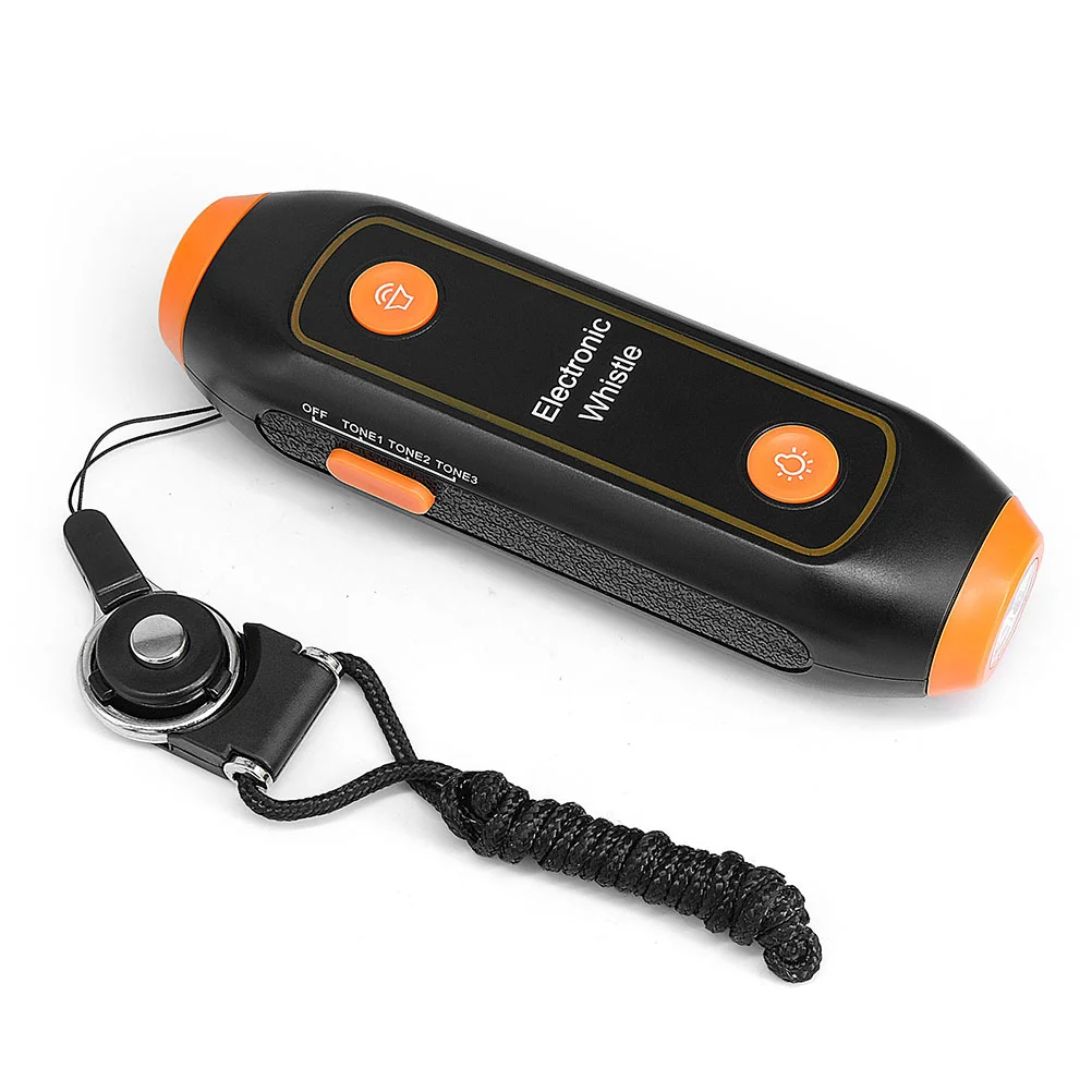 

Electronic Whistle 3 Tones Multipurpose Handheld Whistle With Lanyard Torchlight