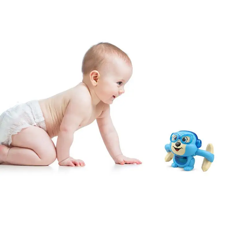Rolling Monkey Toy Ping Dancing Toy 360 Degree Voice Control Tipping Monkey Cute Animal Toy Electric Ping 2