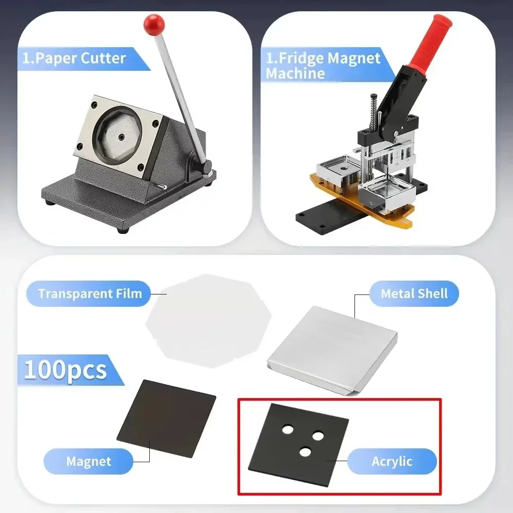Square Button Maker Kit 3