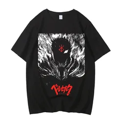 Berserk Anime Premium Cotton Graphic Tee - Unisex Short Sleeve Trendy Top 2024 - XXL (Black - 92313)