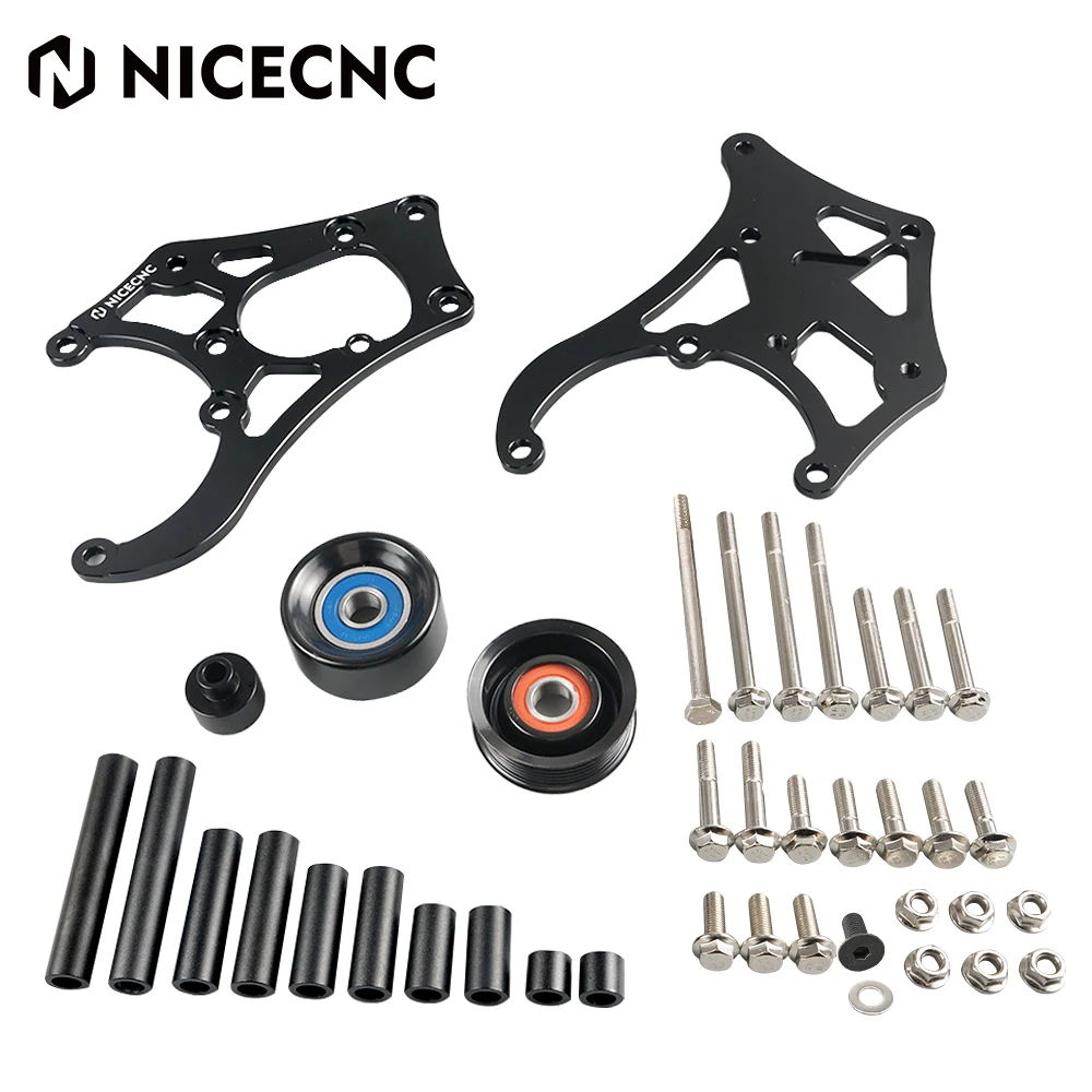 

NICECNC A/C Air Conditioner Compressor Bracket 6061-T6 Billet Aluminum Kit For Sanden 508 709 Truck SUV Car Accessories