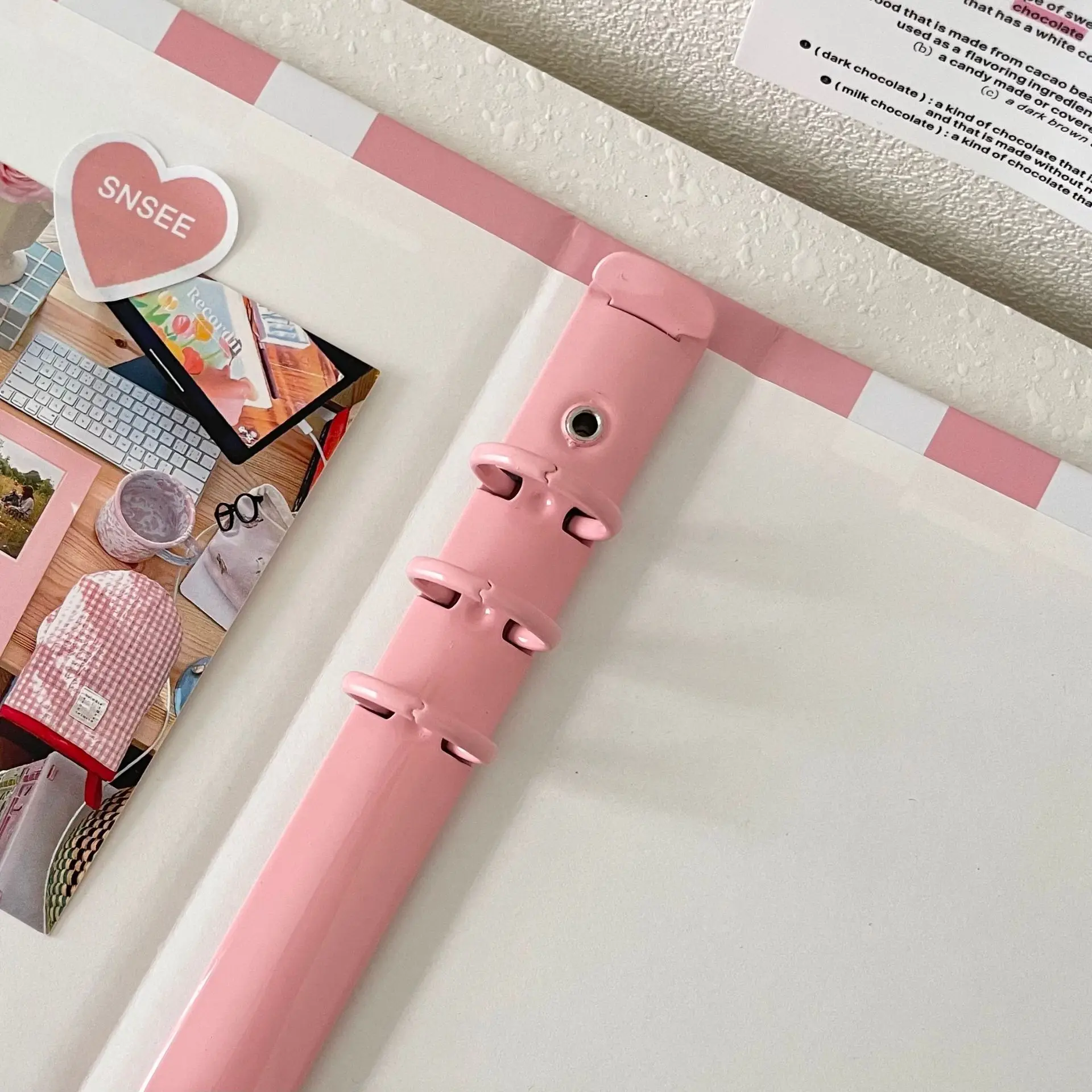 SKYSONIC A5 Binder Collect Book with Kawaii Grid Cover for Photos, Postcards & DIY Projects