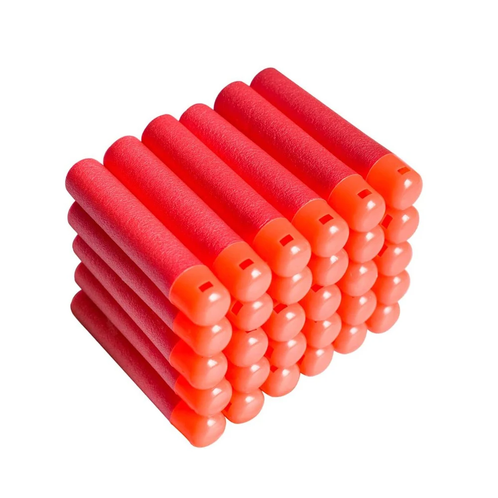 30 pçs 9.5x1.8cm vermelho sniper rifle balas dardos para nerf mega