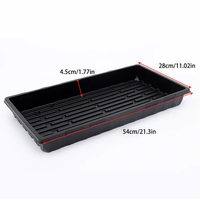 Növénytermesztési Tálcák Óvodai Edény Palánták Tartó Téglalap Alakú Hidroponika Csírázás Üvegházhatású Zöldség Paradicsom - Image 6