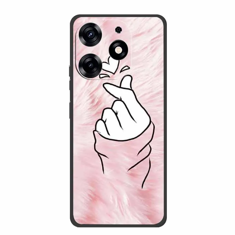 Sleek Black Silicone Soft Phone Case - Durable and Stylish Back Cover Shell