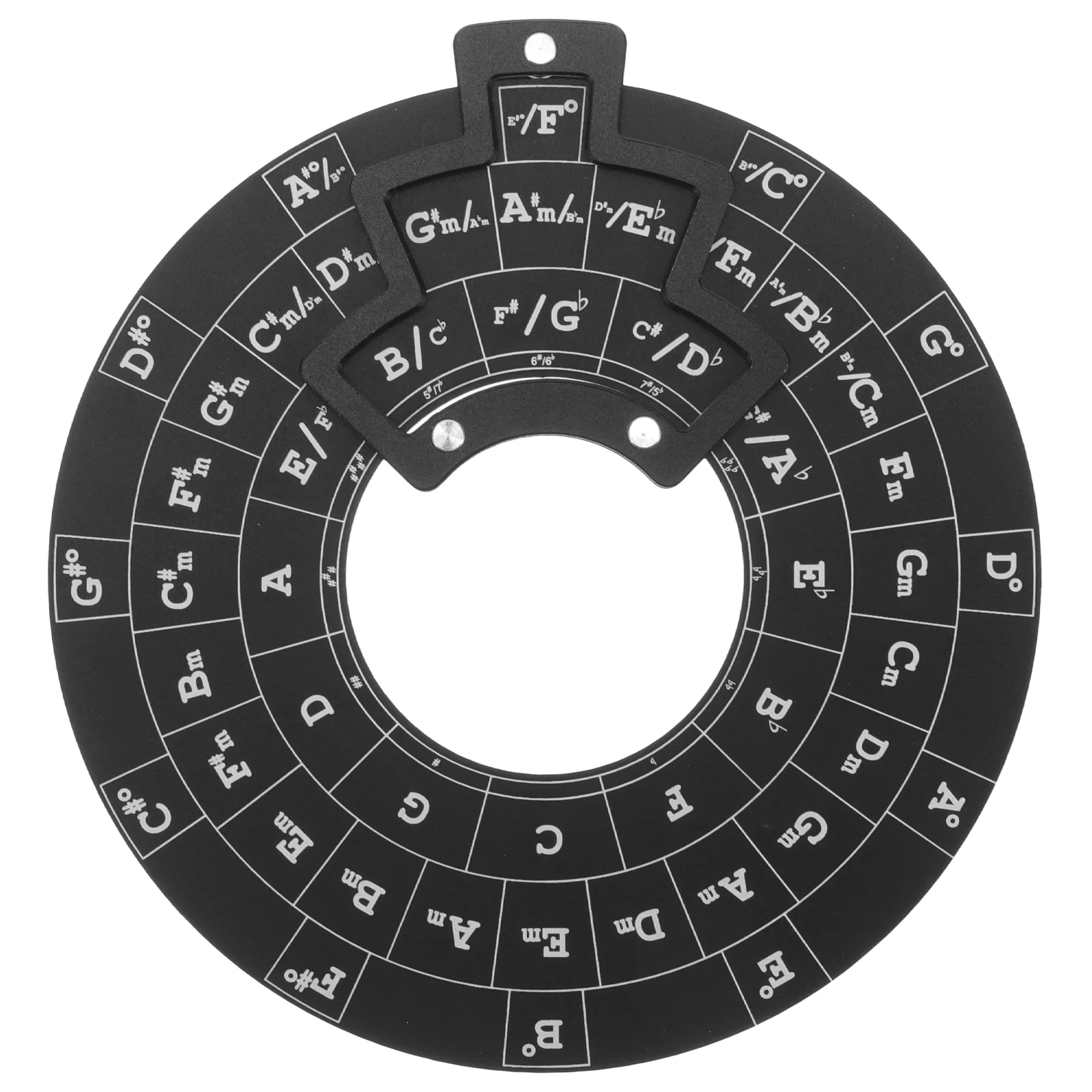 

Music Theory Learning Tools Circle Wheel Melody for Musicians of Fifths Metal Aluminum Alloy Chord