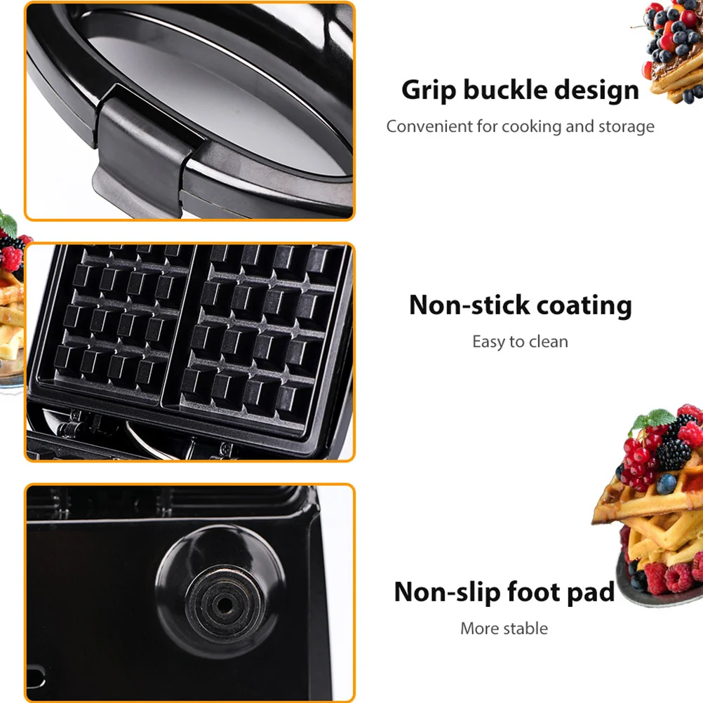 Waffle Maker Exquisite Workmanship Kitchen Baking Pan Mini Convenient Sandwich Toaster Aluminum Useful