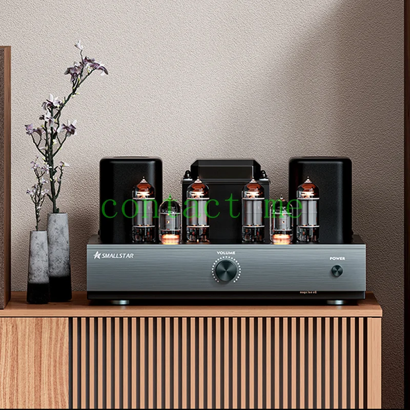 

6n1n вакуумный трубчатый усилитель, Bluetooth 5,0 высококлассный вакуумный трубчатый push-pull усилитель, выход 7 Вт * 2 чувствительность: 400мв