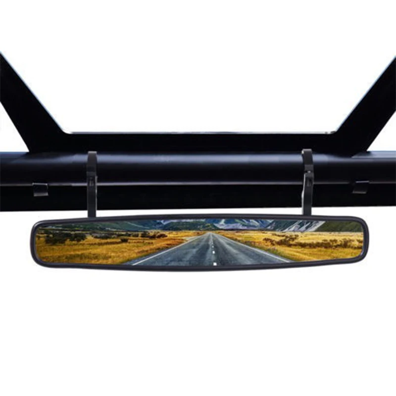 UTV Offroad Side Rear and Center View Mirrors With 1.75" To 2" Roll Bar For Polaris RZR Pioneer Yamaha Can-Am