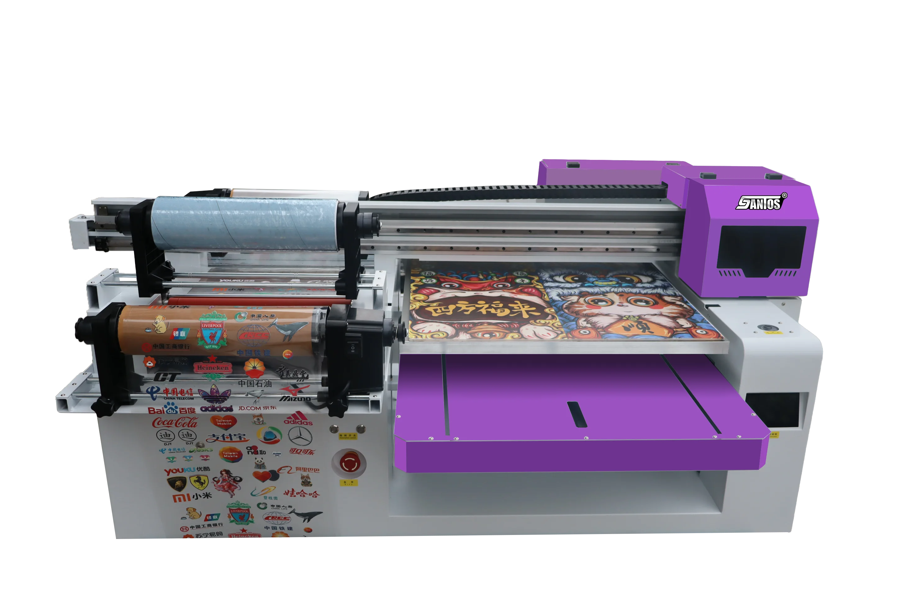 A3 Uv Dtf 프린터 6090 모드 Dtf Uv 평판 잉크젯 평판 프린터 롤 투 롤 Uv Dtf AB 필름 스티커 프린터 기계