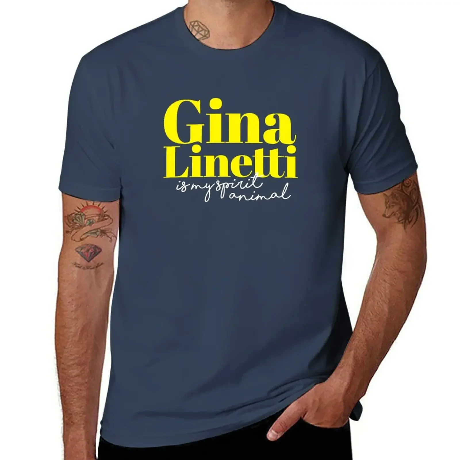 

Футболки gina linetti is my spirit футболка с изображением животного тяжелые аниме одежда футболки для мужчин хлопок