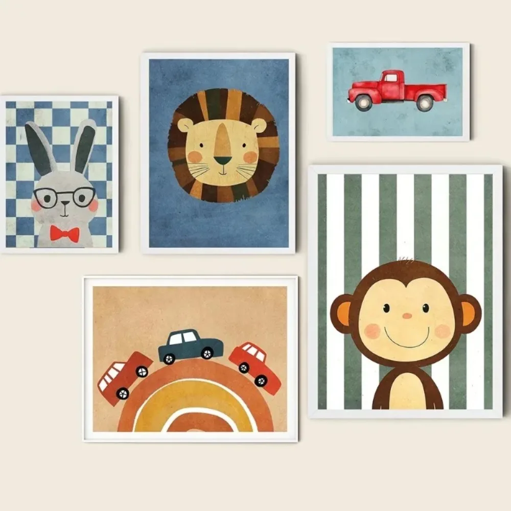 Funny Animal Canvas Set 2