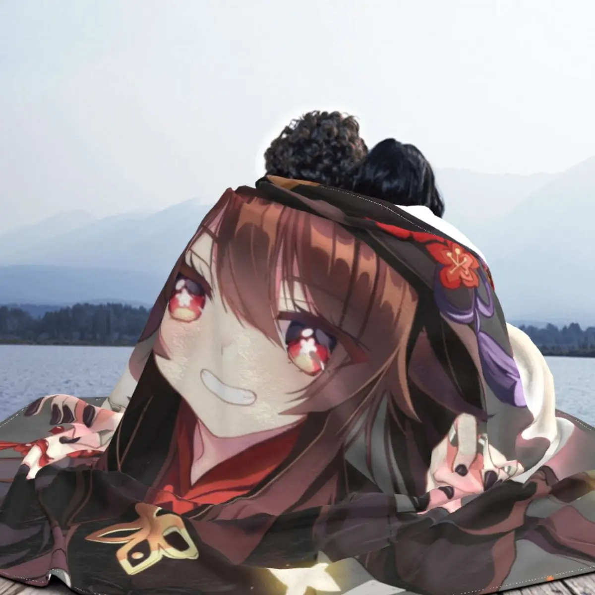 Hu Tao �ս� ����Ʈ �ö��� ���, �Ϳ��� waifu ���� �ִϸ��̼� �м� ������ ��� Ȩ ȣ�� ���� 125x100cm ���� ����