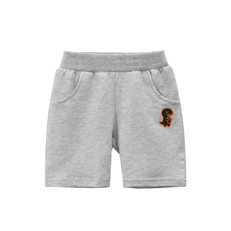 Boys Shorts Cartoon Dinosaur Cotton Kids Boy Summer Beach Elastic Waist Sports