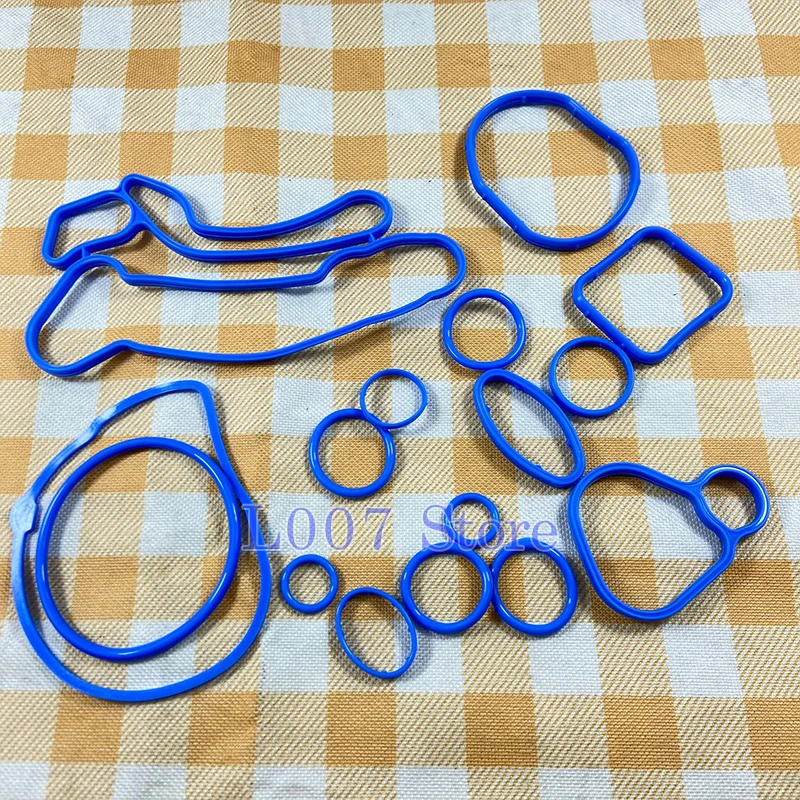 Cooling System Oil-Cooler Gasket Seals For Chevrolet Cruze 1.6L 1.8L Sonic Astra Zafira 24445723 55354072 55354071 1Set