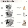 Foldable Pet House Removable Washable Cat House Puppy Cave Sofa Pet Bed House for Extra Small Dogs and Small and Medium Cats 6