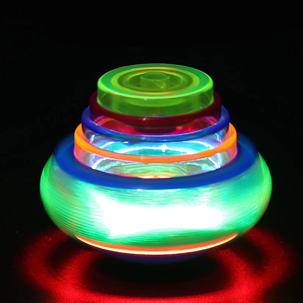 Luminous Gyro Toy Kids Children Colorful Flashing Round Ball Music Spinning Toy LED Bagged Goodie Filler Birthday Party Gifts spinning top toy beyblade toys battle top toy battle tops beyblades burst gyro gyro toupie gyroscope toy
