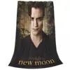 The Twilight Saga Blankets Flannel Summer Edward Multi-function Super Soft Throw Blankets for Bed Travel Rug Piece 3