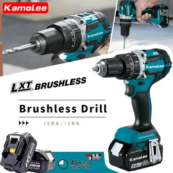 Kamolee 브러시리스 드릴 컬렉션, 무선 임팩트 드릴, 전동 스크루드라이버, 가정용 DIY 전동 공구, 10mm, 13mm