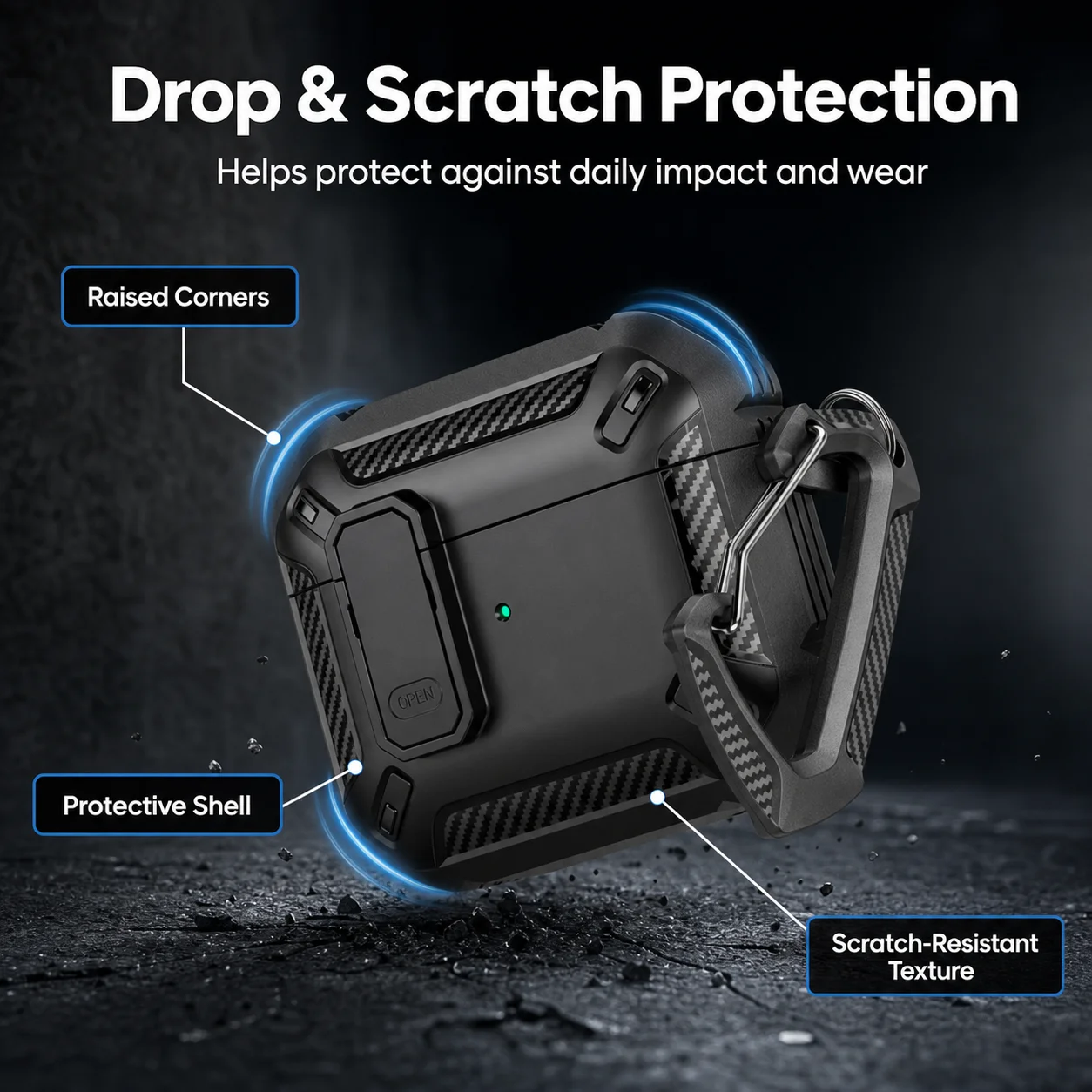 Enhanced Protective Case with Security Lock and Hook