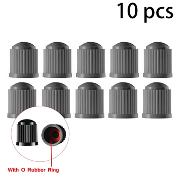 10PCS รถยนต์รถจักรยานยนต์จักรยานจักรยาน Universal รถวาล์วหมวกพลาสติกล้อยาง Air Stem ฝาครอบฝุ่นยางวาล์ว Caps 9