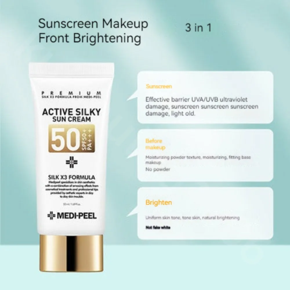 UV Isolation Face Sunscreen SPF 50 Moisturizer Non-Greasy Silky Touch Instant dry-oil free Protects Sensitive Body Skin Cream