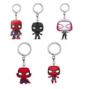 Zombie Hunter Spiderman Spider-Gwen Keychain Vinyl Dolls Figure Toys