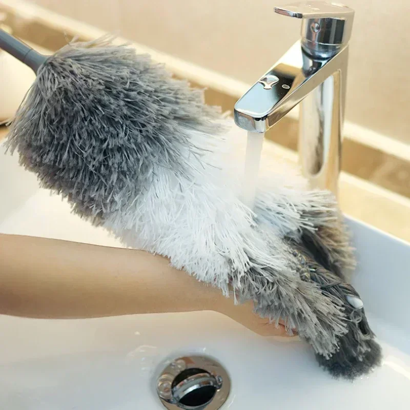 Retractable Duster retractable duster telescopic duster brush telescopic dust brush telescopic dust remover Stainless Steel 2.8m LongHandle Dusting Car Cleaning Brush Chicken Dust Tools Microfiber Feather Duster House