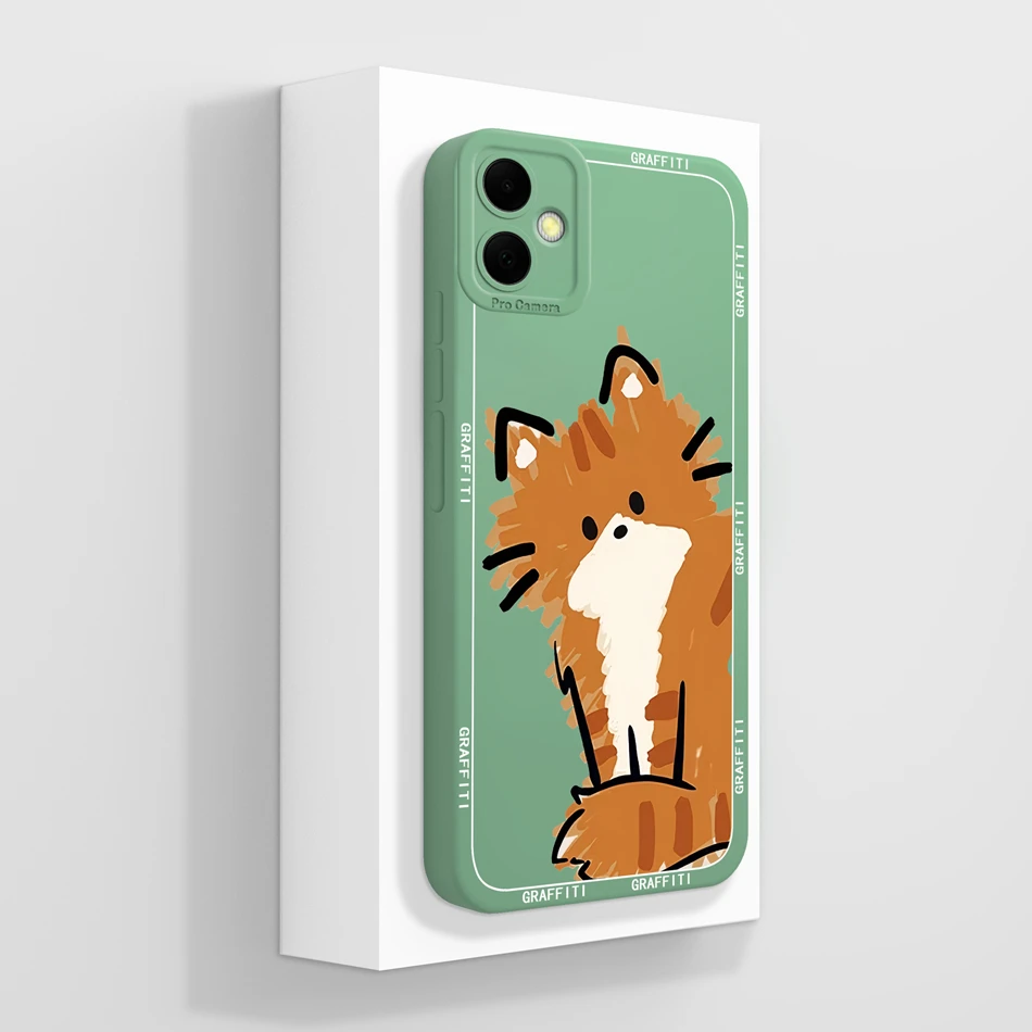 Abstract Design Soft Silicone Bumper Case with Camera Protection
