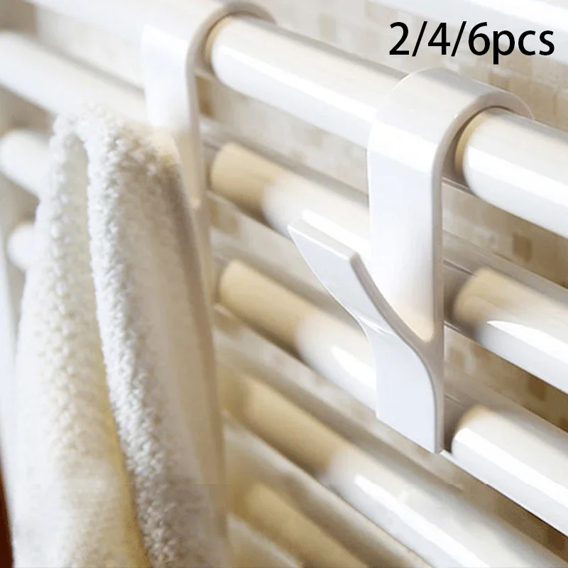 Hangers Multi-Purpose Hooks Coat Clothes Hanger Scarf Rack Bath Hook 2-6pcs for Heated Towel Radiator multifunctional hooks