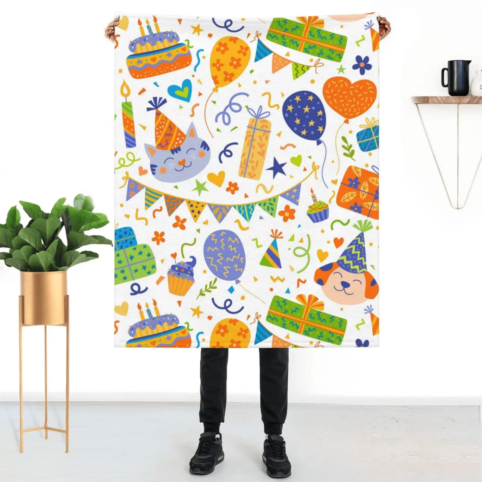 

Throw Blanket Soft Fleece Throw Blanket for Bed Lightweight Blanket