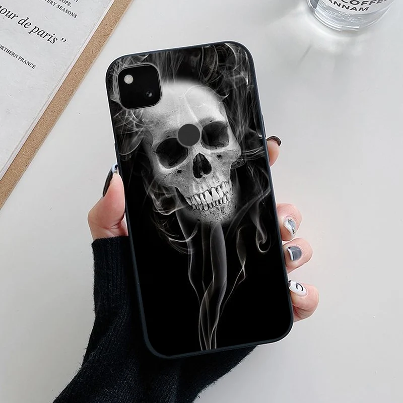 Floral Black Soft TPU Silicone Phone Case Cover