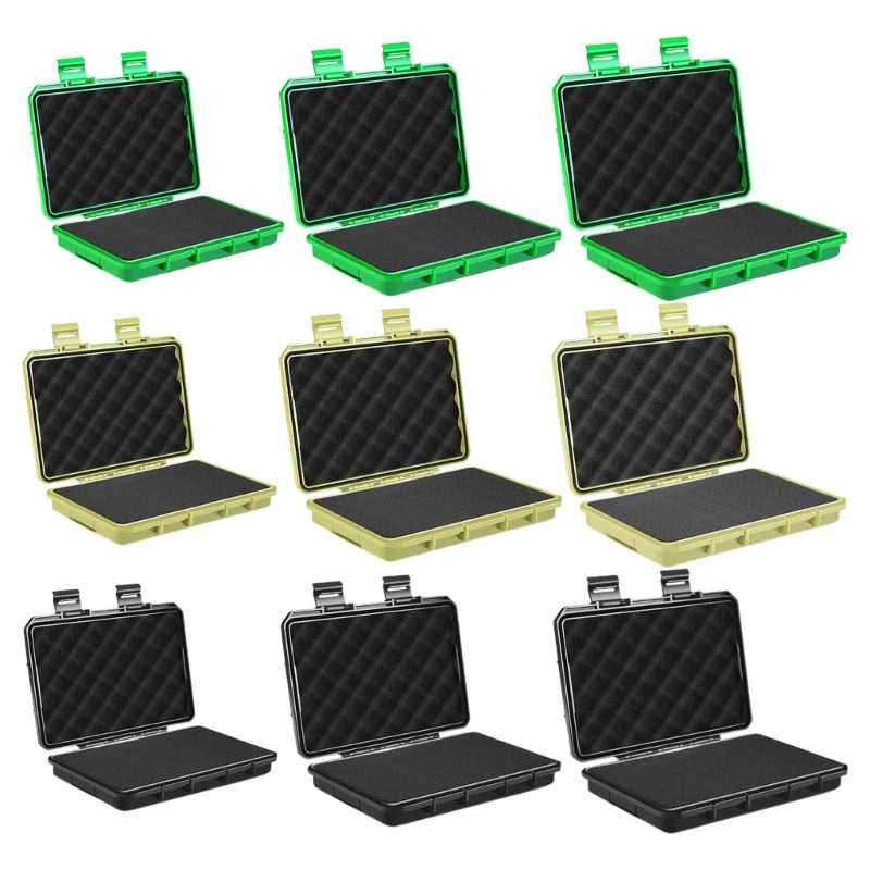 

Портативная коробка для хранения, пластиковый защитный безопасный ящик для инструментов, водонепроницаемый прецизионный чехол