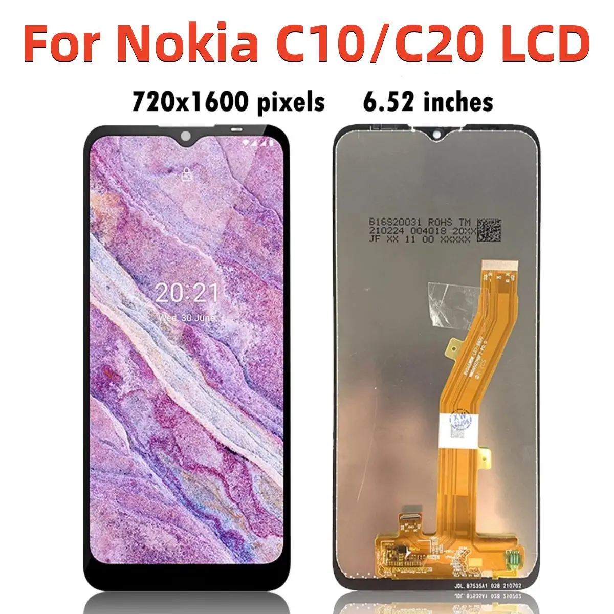 

Original Screen For NOKIA C20 Display TA-1339 TA-1352 LCD Touch Screen Digitizer For NOKIA C10 LCD Screen TA-1342