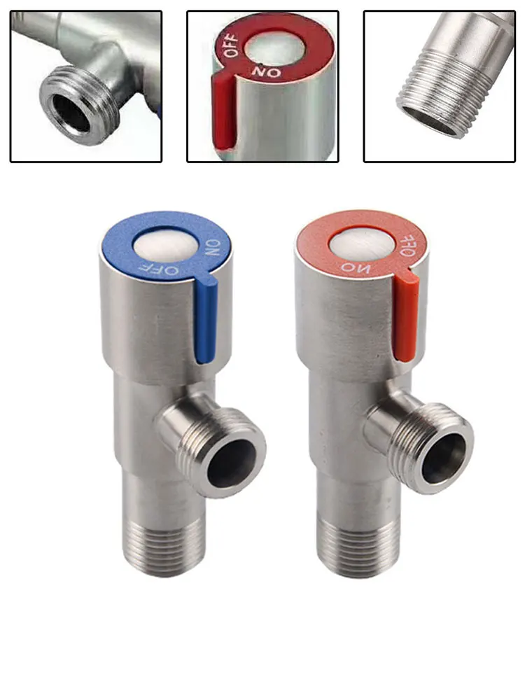 

Stainless Steel Wheel Triangle Valve Bathroom Toilet Water Stop Valve Switch Kitchen Faucet Triangle Valve Tool Accessories Part