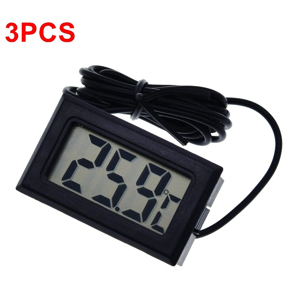 Compact Digital LCD Thermometer with Automatic Temperature Control