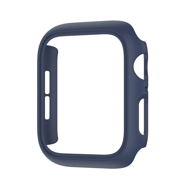 Cover for Apple Watch Case 45mm 41mm 44mm 40mm 42mm 38mm Accessories PC Protector bumper iWatch for Iwatch Series 7 SE 6 5 4 3 2 Midnight Blue