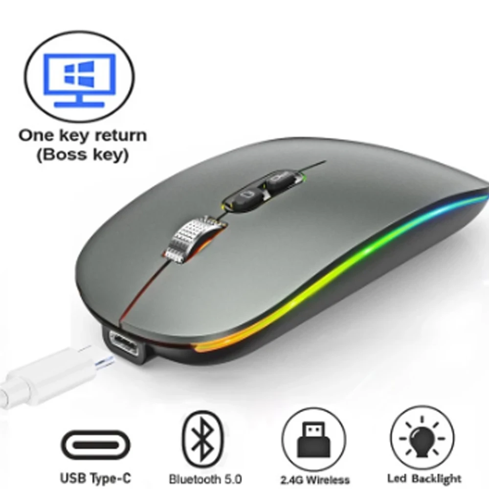 Mouse Bluetooth Wireless Per Huawei Matebook X Pro 2020 Matebook D 13 "14" 15 "Matebook E Laptop Pc Mouse Silenzioso Ricaricabile